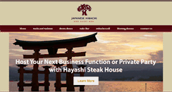 Desktop Screenshot of hayashisteakhouse.com